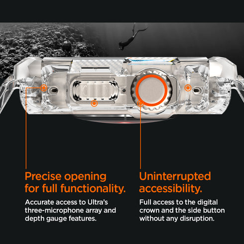 Spigen Apple Watch Ultra 3/2/1 (49mm) Capa + Pulseira – Rugged Armor Pro